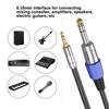 Right Angle/Straight Head 3.5mm To 6.35mm AUX Cable Male To Male Adapter Wire Line for Tablets, Laptops, Smartphones