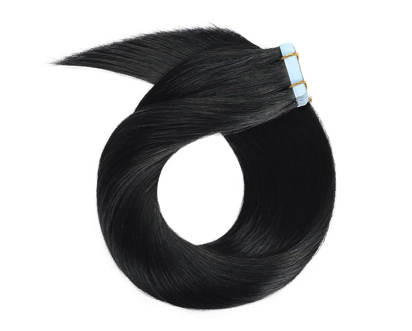 

WESTARIA Наращивание волос из натуральных человеческих волос Remy, 20 прядей, 100% волосы, черный, необработанные, косички, 50 см, (50см 20) чёрный