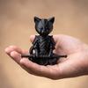 Estatua de Gato Guerrero Escultura de Gato Samurái Impresa en 3D Adorno Animal Caprichoso de Escritorio para Decoración de Mesa Estante de Sala de Estar Regalo para Amantes de los Gatos Coleccionistas