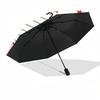 1pc Fabric Pattern Automatic Open, Sturdy Iron Frame, Compact Folding Design, All-Season Portable Umbrella for Women & Men, Outdoor Umbrella