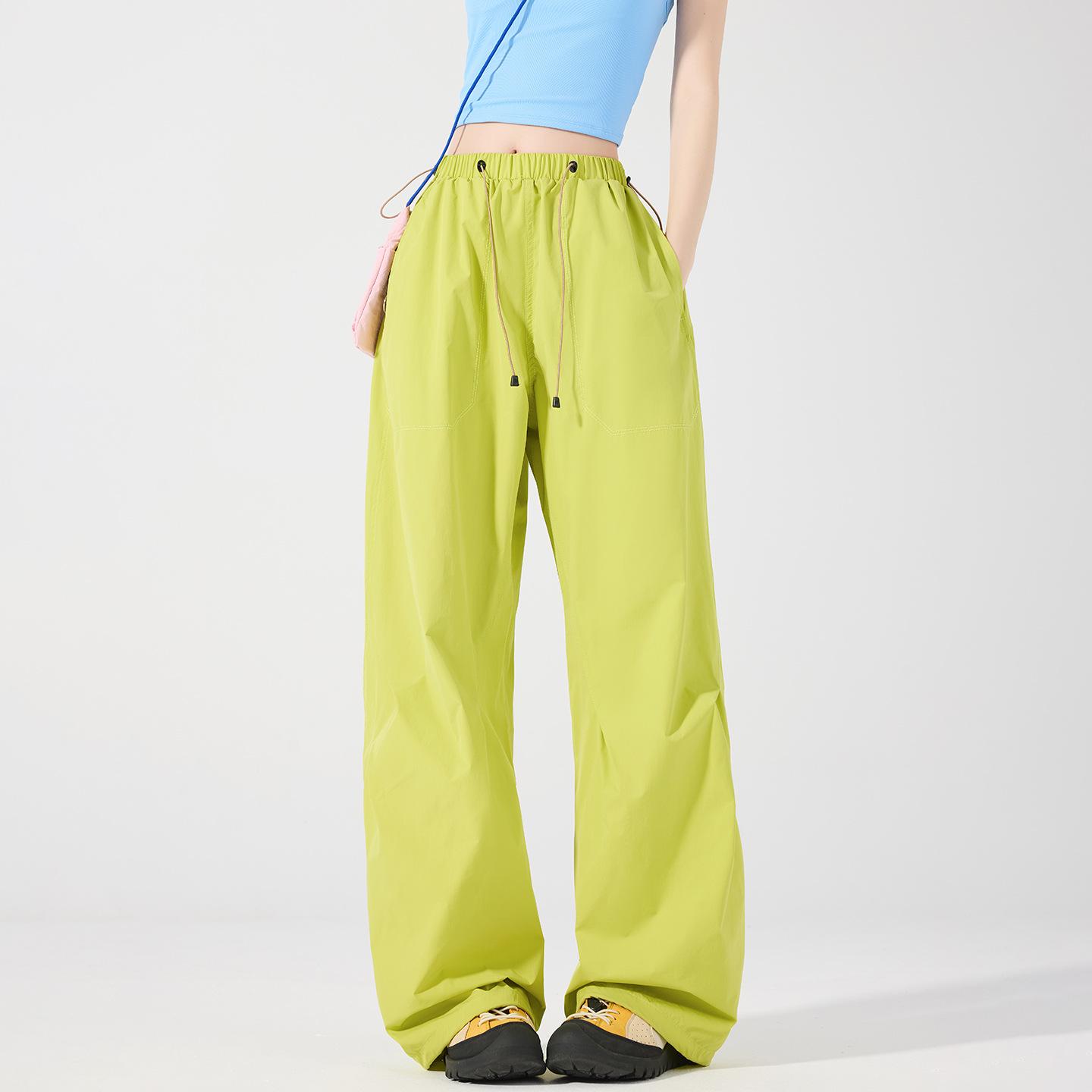 Outdoor Quick-Dry Curved Leg Workwear Paratrooper Pants: Casual, Loose, Wide-Leg Sportswear XXL