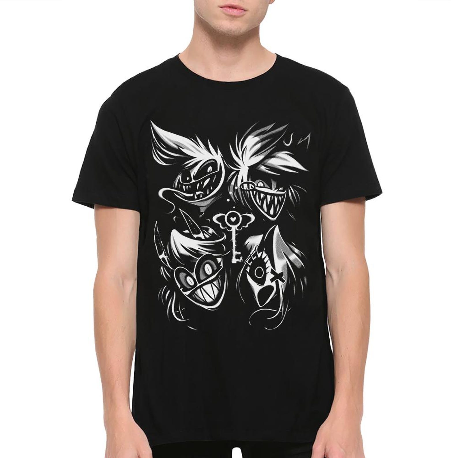 Hazbin Hotel Heroes T-Shirt, Men s and Women s Sizes L