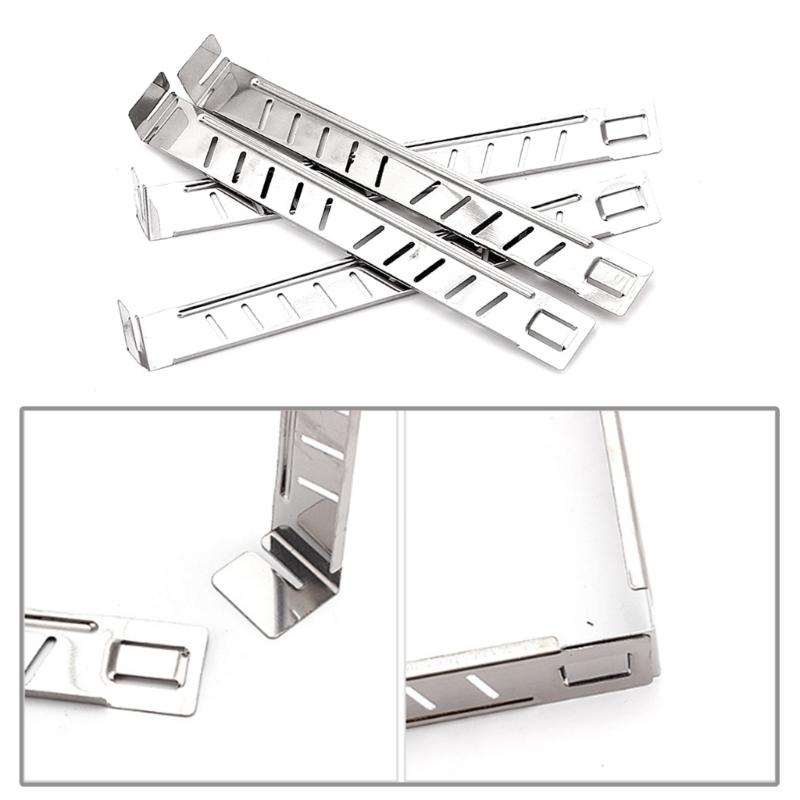 Campings Stove Windscreen 4 Plate Cooker WindShield Windproofs Gas Stove Rack