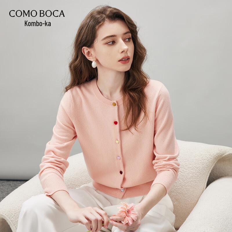 

Kemengboka Women s 100% Wool Round Neck Knit Cardigan XL