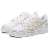 Nike Air Force 1 Coverage Slip Resistant And Abrasion Resistant Low top Skateboard Shoes Men's White CW2288-111(Team41-)