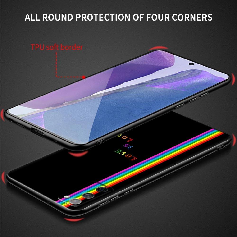 Gay Pride Flag Lesbians LGBT Rainbow Phone Case For Samsung Galaxy S25 S24 FE S23 S20 S21 FE S26 S22 Ultra S24 Plus Cases Covers