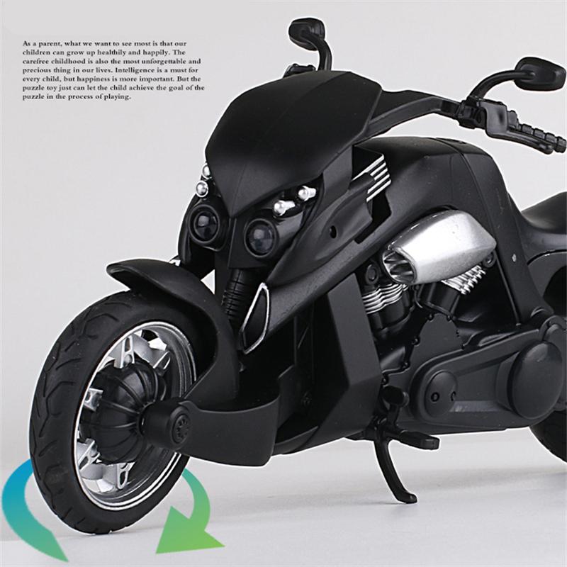 1/12 Tyrannosaurus Rex V-REX Alloy Racing Motorcycle Model Simulation Street Motorcycle Model Sound Light Kids Toys Gift
