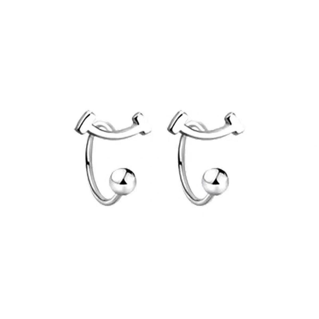 Korean Elegant Star Smile Titanium Ear Stud