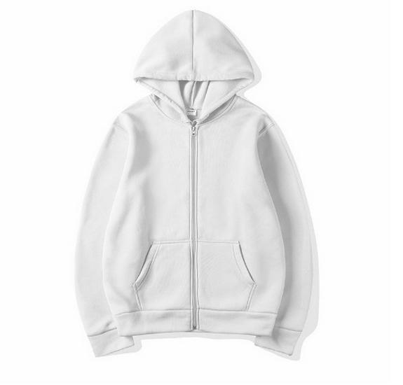 Hanorac unisex cu fermoar, cardigan de culoare uni pentru toamnă/iarnă, îmbrăcăminte sport - Stil european și american