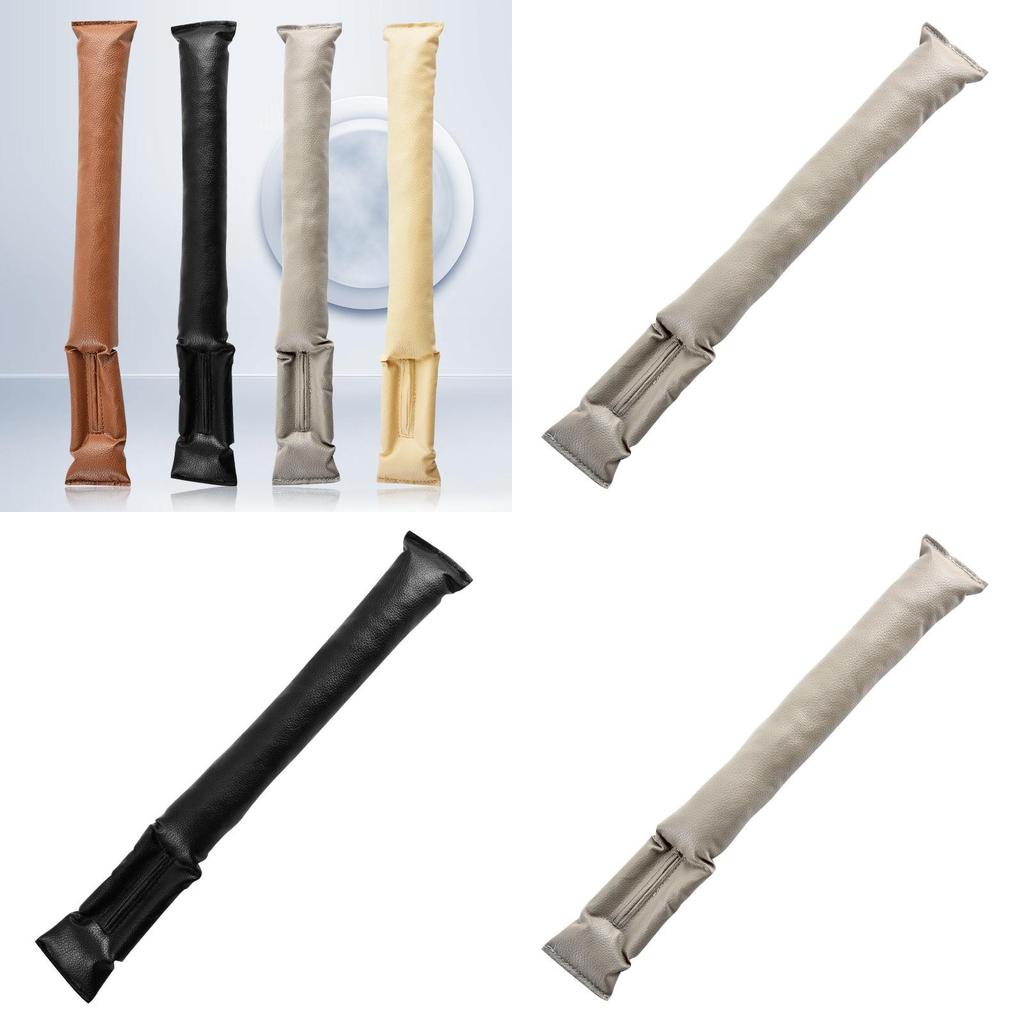 Universal Car Seat Gap Filler Pu Leather Storage Organizer With Antileak Seal For Vehicle Interior