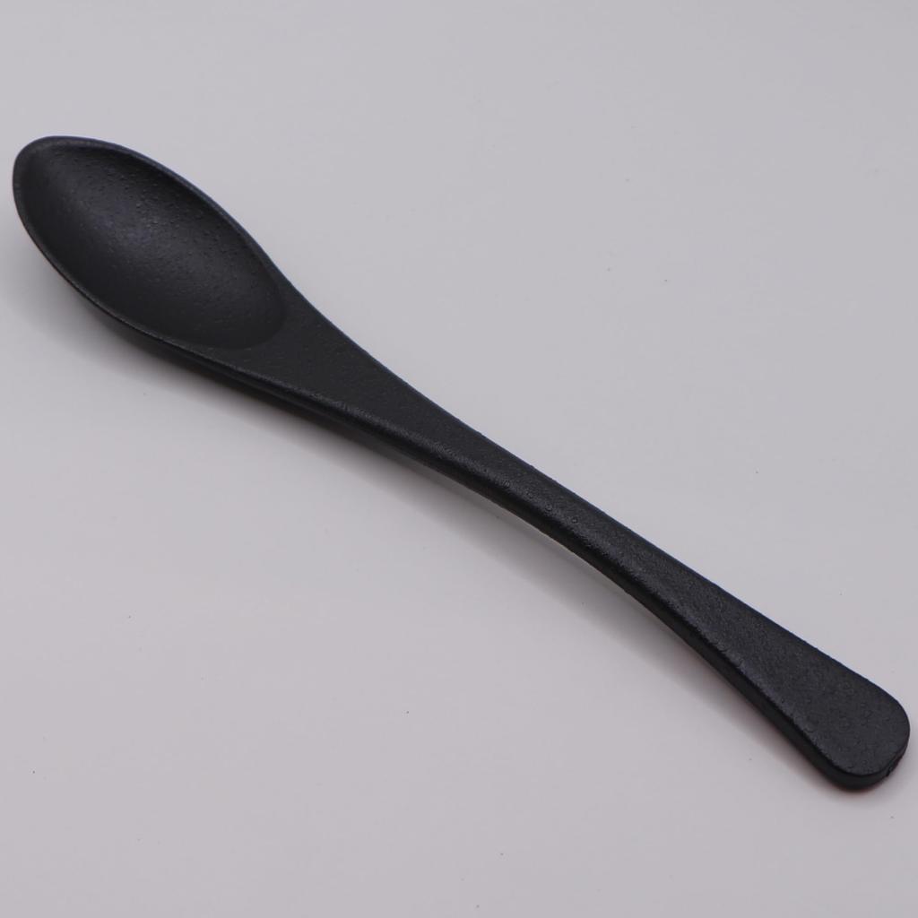 [ware Hendey] 20cm Heat-Resistant Spoon, Made In Japan, for Curry and Fried Rice, Premium Black, Heat-Resistant Up To 240°C, Dishwasher and