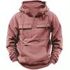 Spring Vintage Men Hoodie Sweatshirt Man Clothing Men Streetwear Oversized Hooded Pullover Male Retro Harajuku Solid Color Hoody