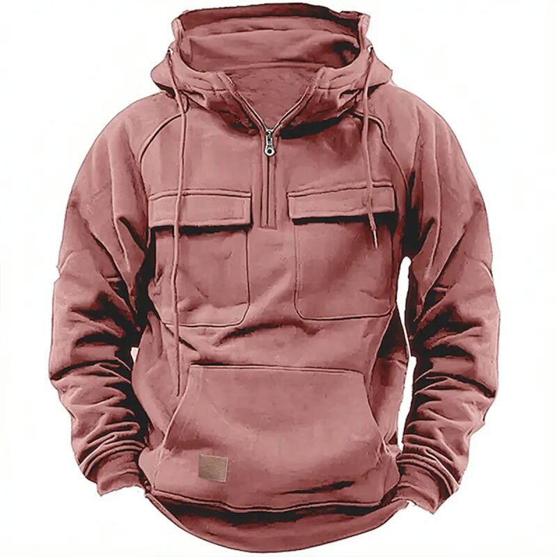 Spring Vintage Men Hoodie Sweatshirt Man Clothing Men Streetwear Oversized Hooded Pullover Male Retro Harajuku Solid Color Hoody
