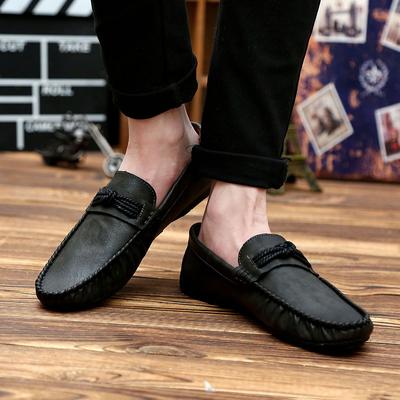 Fashion Leather Men All-match Casual Shoes 2024 New Loafers Mens Slip On Business Shoes Men Men's Shoes Male Comfortable Driving Shoe