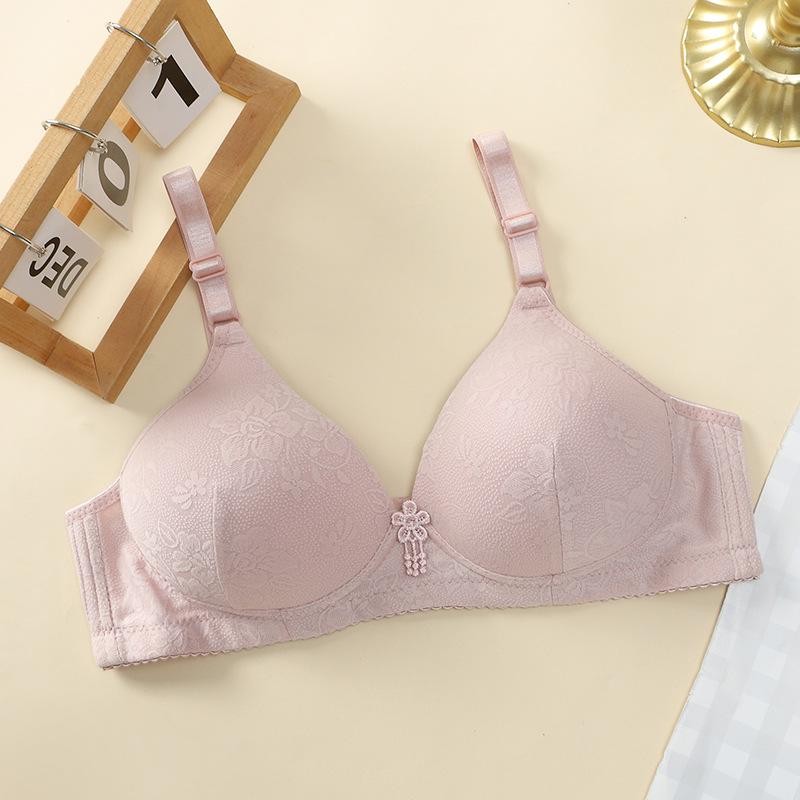 Comfortable No-Wire Bra for Middle-Aged Women - Anti-Sagging, Supportive Underwear for Moms and Seniors