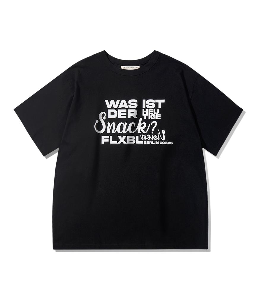 Flexible German Lettering Tee Black