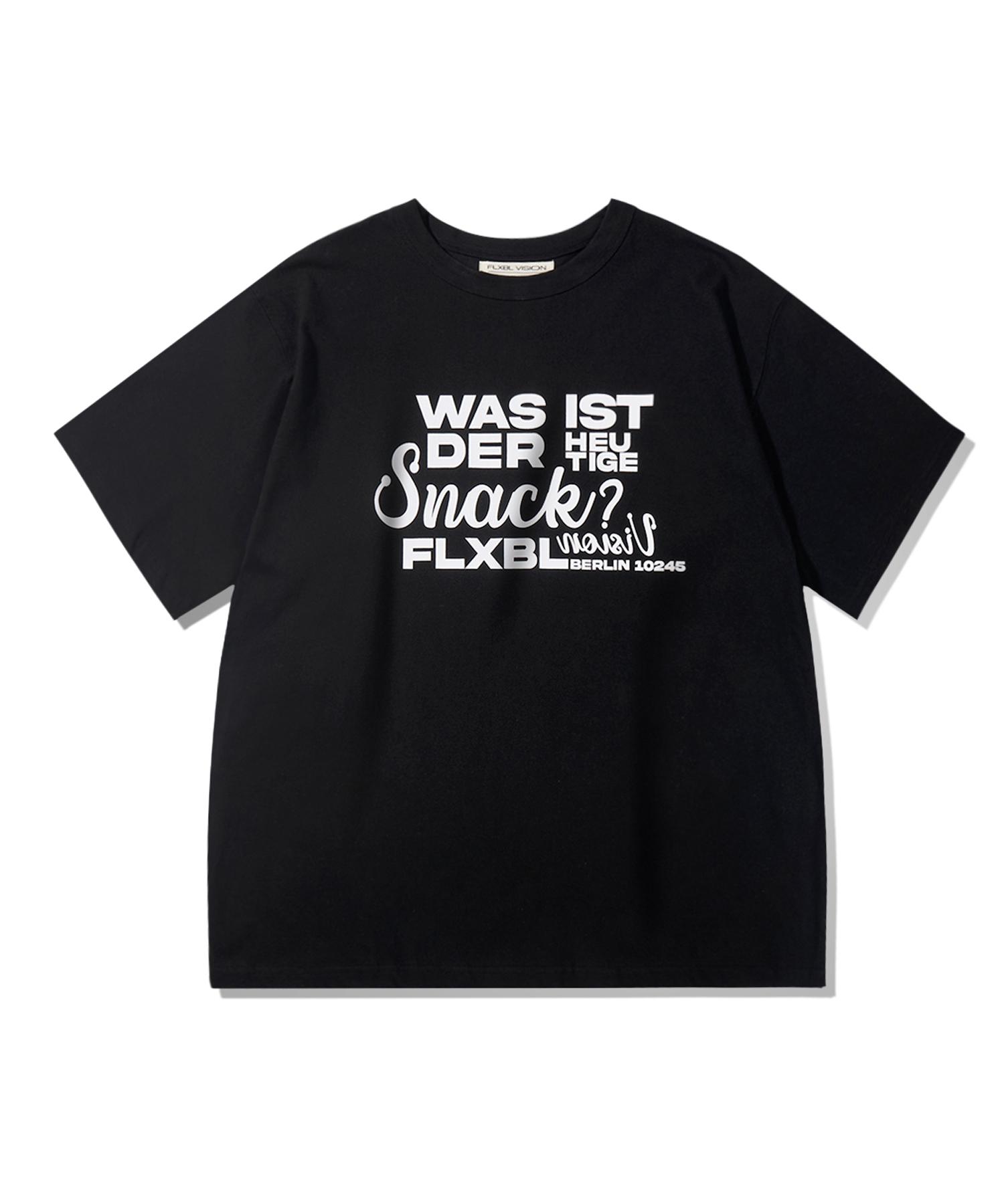 Flexible German Lettering Tee Black L