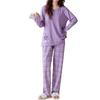 Up2Fantasy Long Sleeve Loungewear Set for Cotton Crew Cute Women's Pajamas, Spring, 100% Neck, Breathable, Soft, Moisture-Wicking, Quick-Drying,