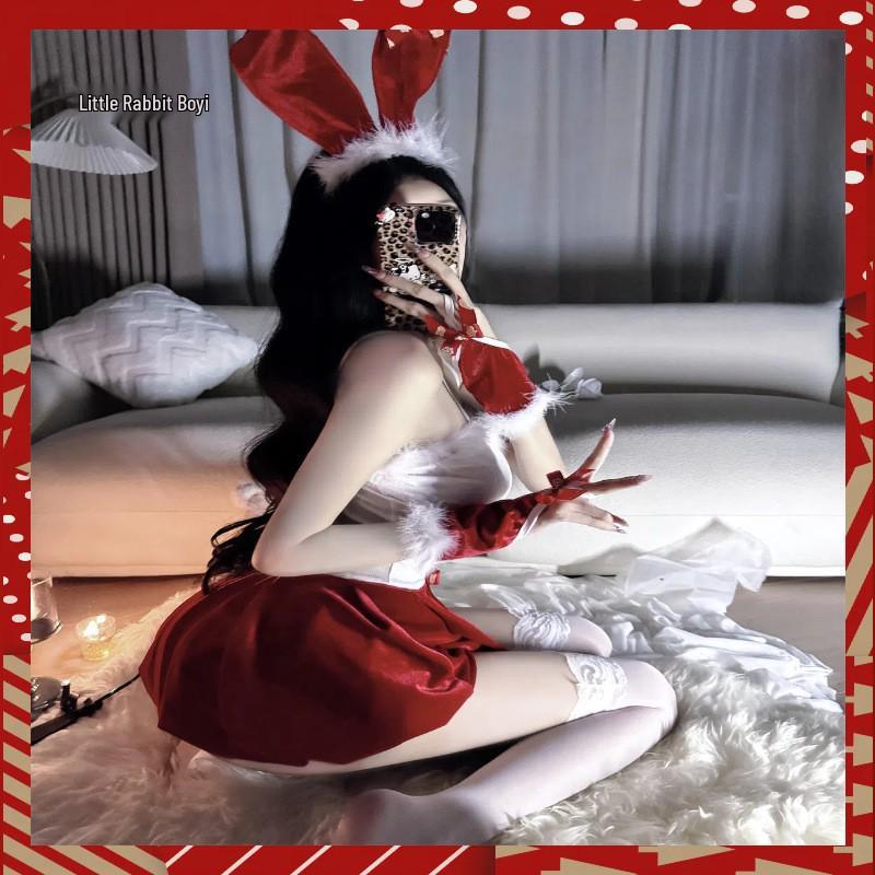 Christmas Temptation: Sexy Lingerie Role Play Costume Set