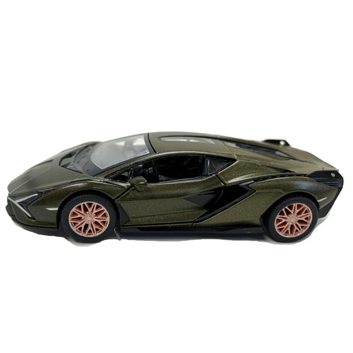 1:40 Lamborghini Sian Green KINSMART Pullback Diecast Model Car
