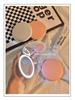 Portable LED Light Makeup Mirror - Compact, Handheld, Foldable, Round Mirror with Touch Light for Carry.