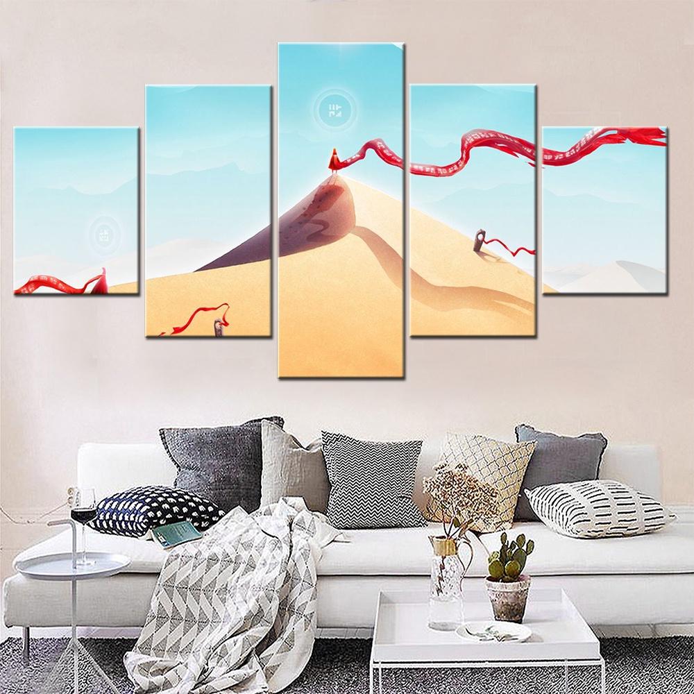 

Canvas Painting 5 Pieces Video Game Inspired It All Begins After It End Wall Art Picture Living Room Decoration Poster And Print 20x35 20x45 20x55cm