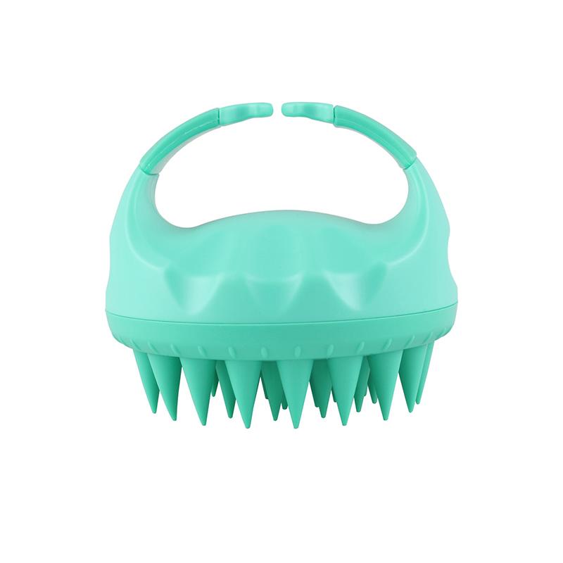 Portable Silicone Shampoo Brush Handheld Round Soft Scalp Massage Brush Bath Massage Brush Hair Shower Brush Comb Hair Care Gift