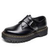 Thick-soled Low-top Martin Shoe Buckle Female Enimore Leather Casual Student Muffin Bottom
