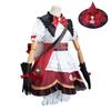 Genshin Impact Witch Klee New Skin Flower Star Candle Cosplay Costume Cute Witch Cosplay Game Outfit
