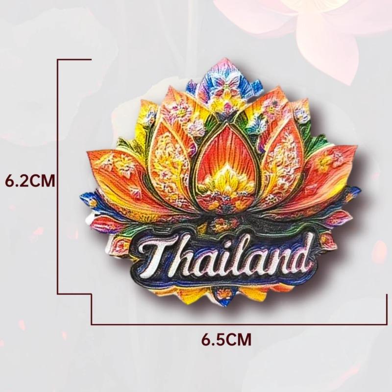 Thailand Refrigerator Stickers Bangkok Souvenirs The Songkran Festival Lotus Fridge Magnets Home Decoration Wedding Gifts