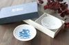 [Temperature As Design] Marumo Takagi Ceramics - Cooling Snow Crystal White Flat Sake Cups (Pair Set) - The Design Changes with Temperature. Comes In
