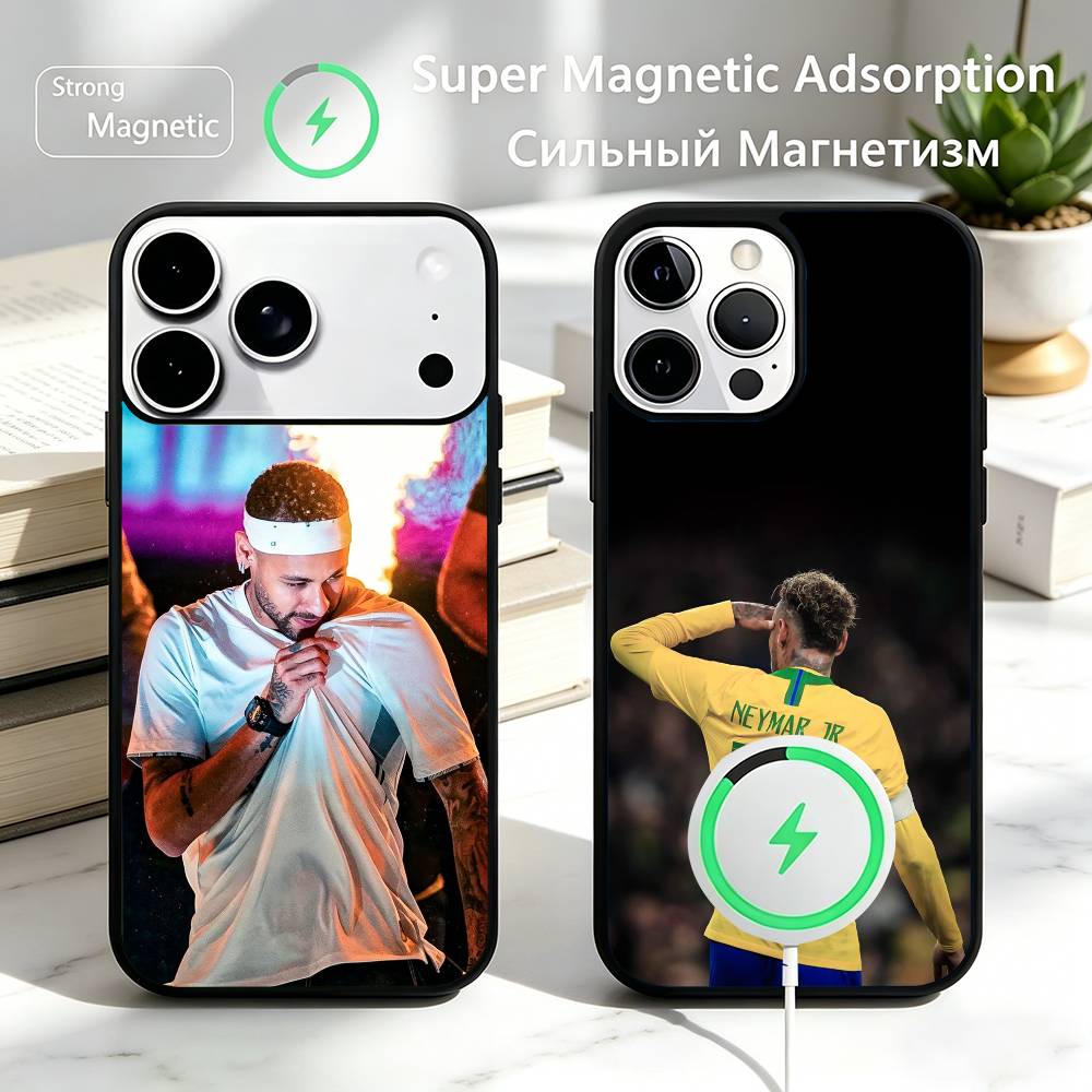 N-Neymar J-jr Fußball 10 Handyhülle Für iPhone17,16,15,14,13,12,11 Plus,Pro Magnetisch mit Magsafe Kabelloses Laden