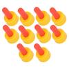 10Pcs Lamb Milk Drink Nipple Sheep Nursing Feeder Nipple for Orphaned Small Animal Feed Red