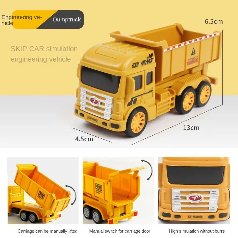 1Pc Diecast Car Engineering Model Excavator Crane Dump Truck Garbage Vehicle Classic City Construction Children Toy for Boy