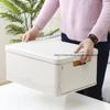 Dustproof Foldable Storage Moistureproof Dustproof Waterproof Plastic Bookcase Clothing Sundries Plastic Storage Box Organizer