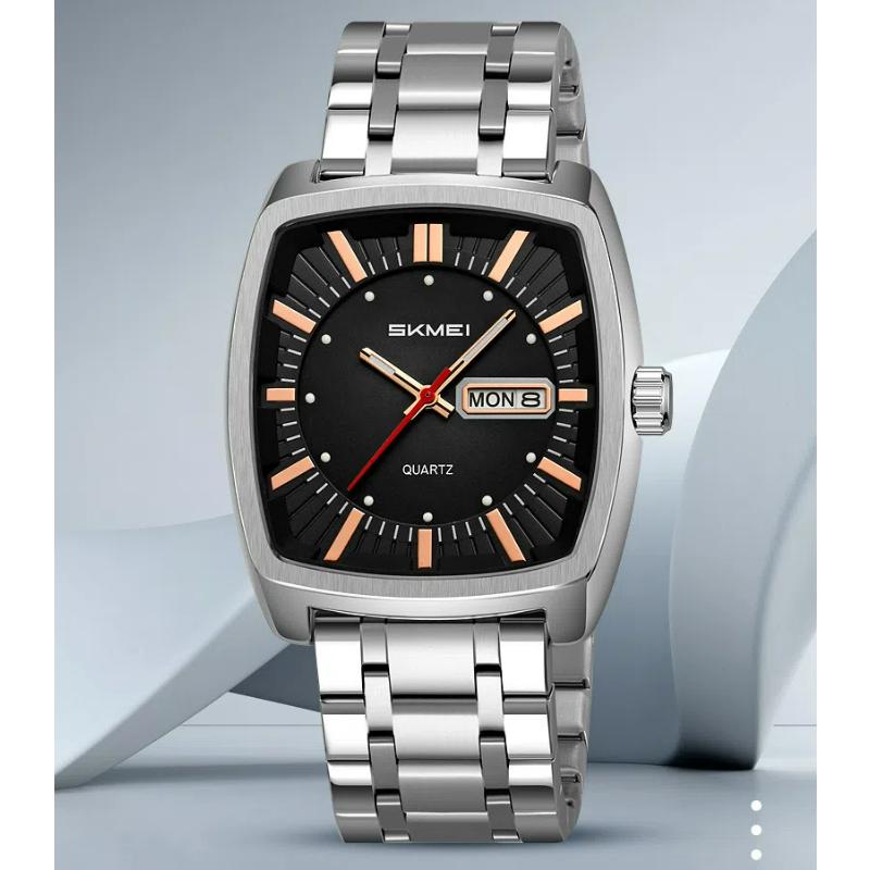 Skmei Pánské hodinky Ležérní Módní Originální Křemenné Hodinky pro Muže Vodotěsné Nerezové Ocelové Luminiscenční Datum Týden Trend Šaty Náramkové hodinky