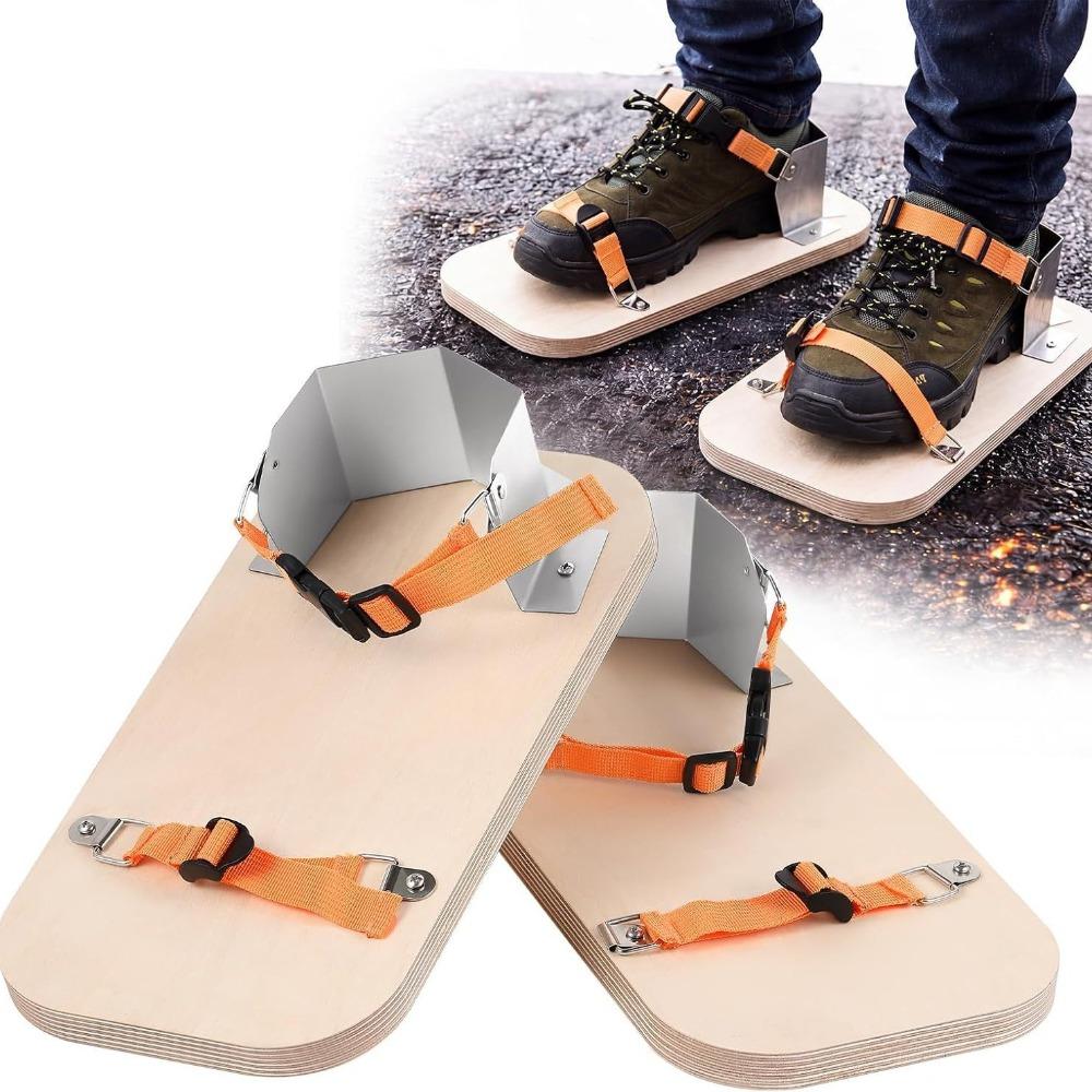 Thermal Barrier Tamping Shoes Adjustable Straps Compacting Shoes  Road Construction Workers оранжевый