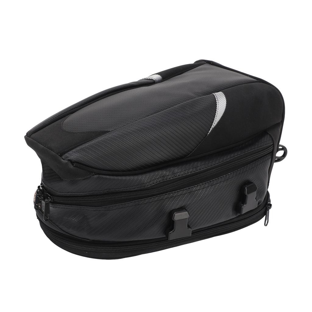 Motorrad-Hecktasche, wasserdichte Gepäckaufbewahrung, erweiterbarer Rucksack, Satteltasche für den Rücksitz, 14,5?18,5 l