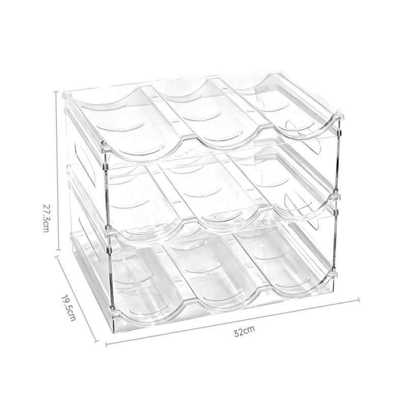 Stackable Transparent Wine & Beverage Storage Rack