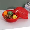 30cm Multi-Purpose Plastic Kitchen Colander and Strainer Basket for Washing Fruits and Vegetables
