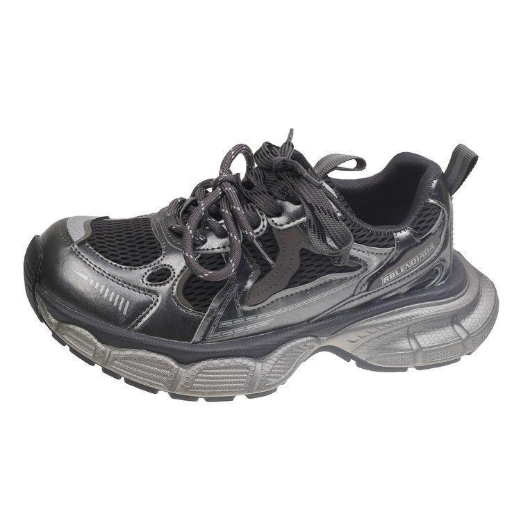 Autumn little monster new 2025 khaki caramel casual niche retro foreign style sports dad casual shoes women