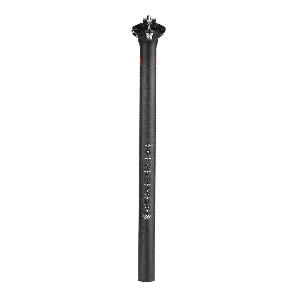 Sedlovka na kolo Sedlovka Sloupek Karbonové vlákno Průměr 27,2 mm Délka 400 mm pro výměnu