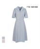MESENSE Collared A-Line Short Sleeve Dress_Mb55Opm109Z