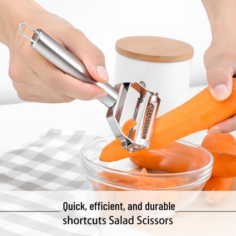 Multi-Functional Stainless Steel Double-Headed Peeler and Grater
