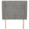 VidaXL Headboard with Ears Light Grey 93x23x118-128 Cm Velvet3117992