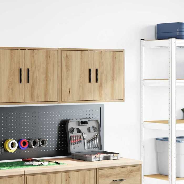 VidaXL Armoire murale de garage chêne artisanal bois d'ingénierie 860659