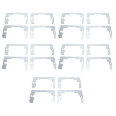 20PCS Wall Plate Spacer Zinc Plated Steel Flush Fit Device Leveling Plate for Fixing Wall