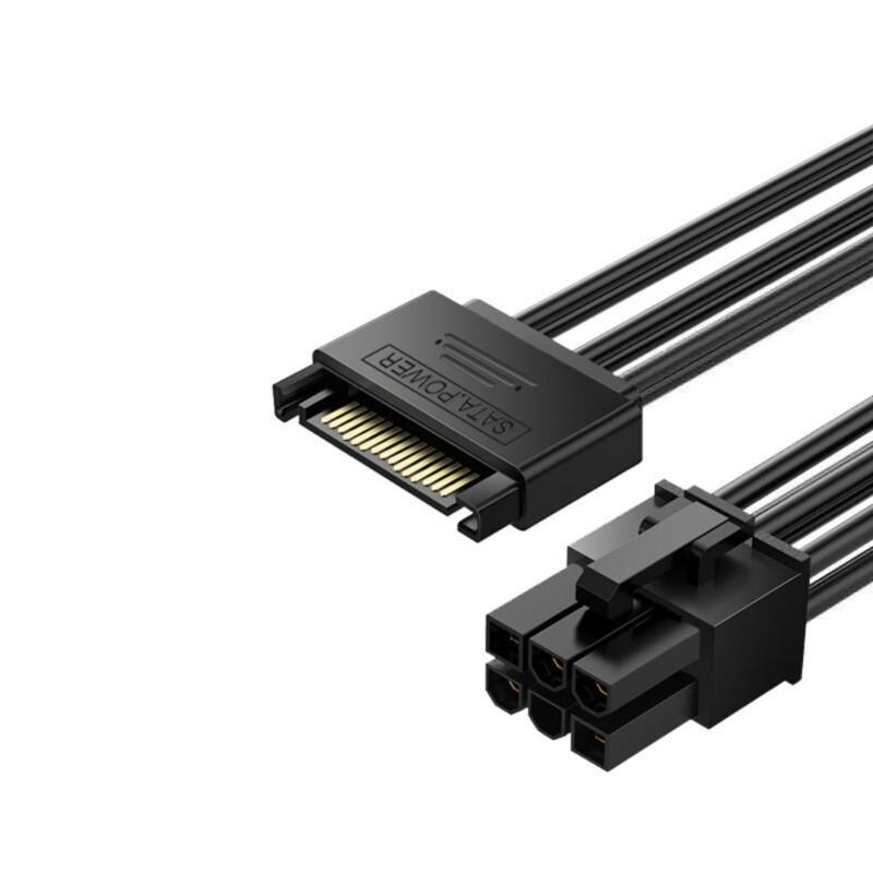 SATA15Pin To 6Pin Connectors Cable for Graphics Card Power Supply for Building, Upgrading or Repairing Computers