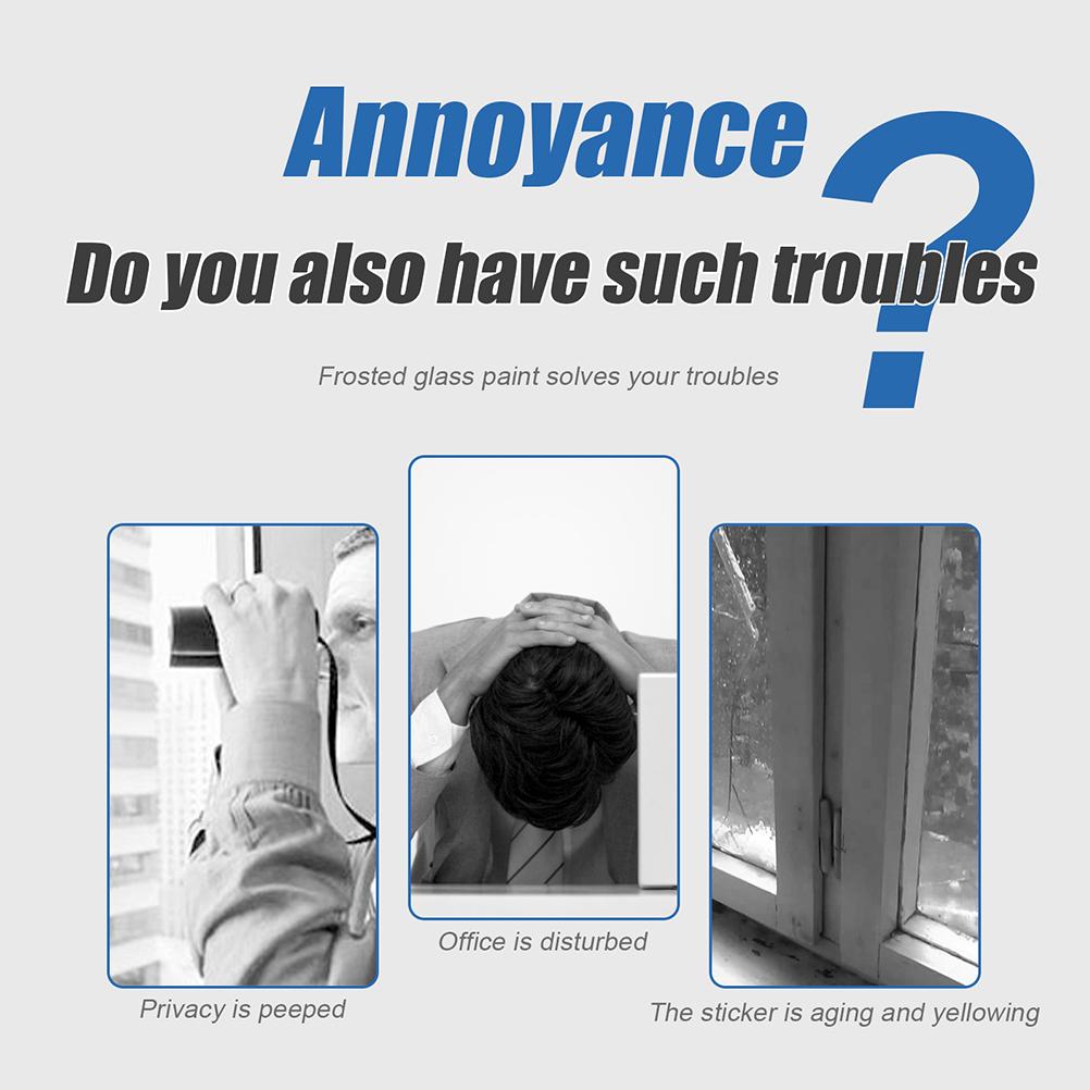 100ml Frosted Glass Spray Paint for Home Office Bathroom Indoor Outdoor Use