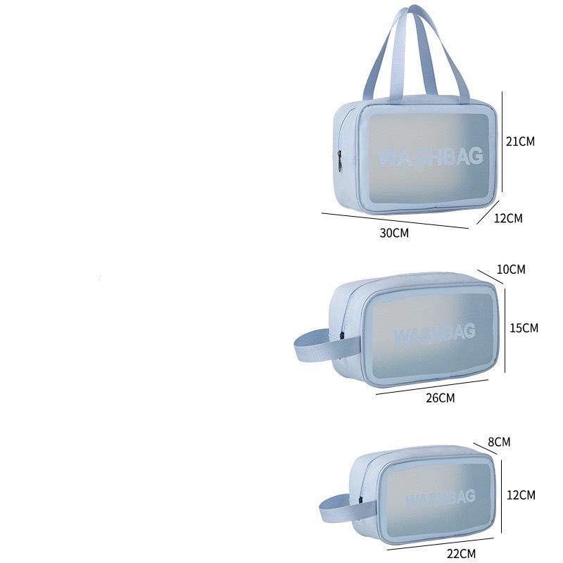 Borsa da toeletta da viaggio trasparente impermeabile - Organizer cosmetico portatile e resistente in PVC